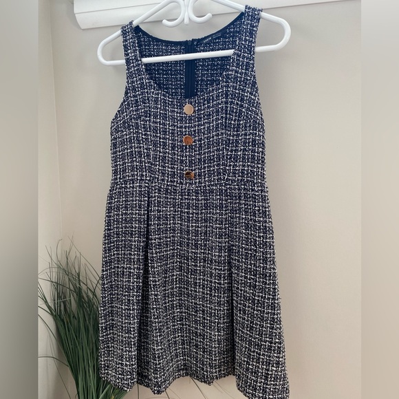 Black & white Tweed A-Line dress size M - Picture 2 of 7